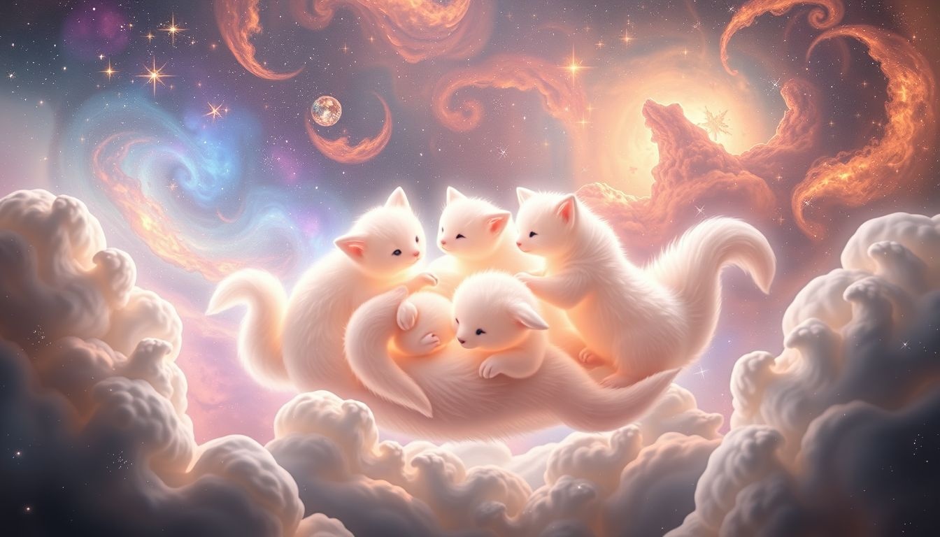 Dromen over meerdere schootdieren symboliseren overvloed aan liefde en bescherming.