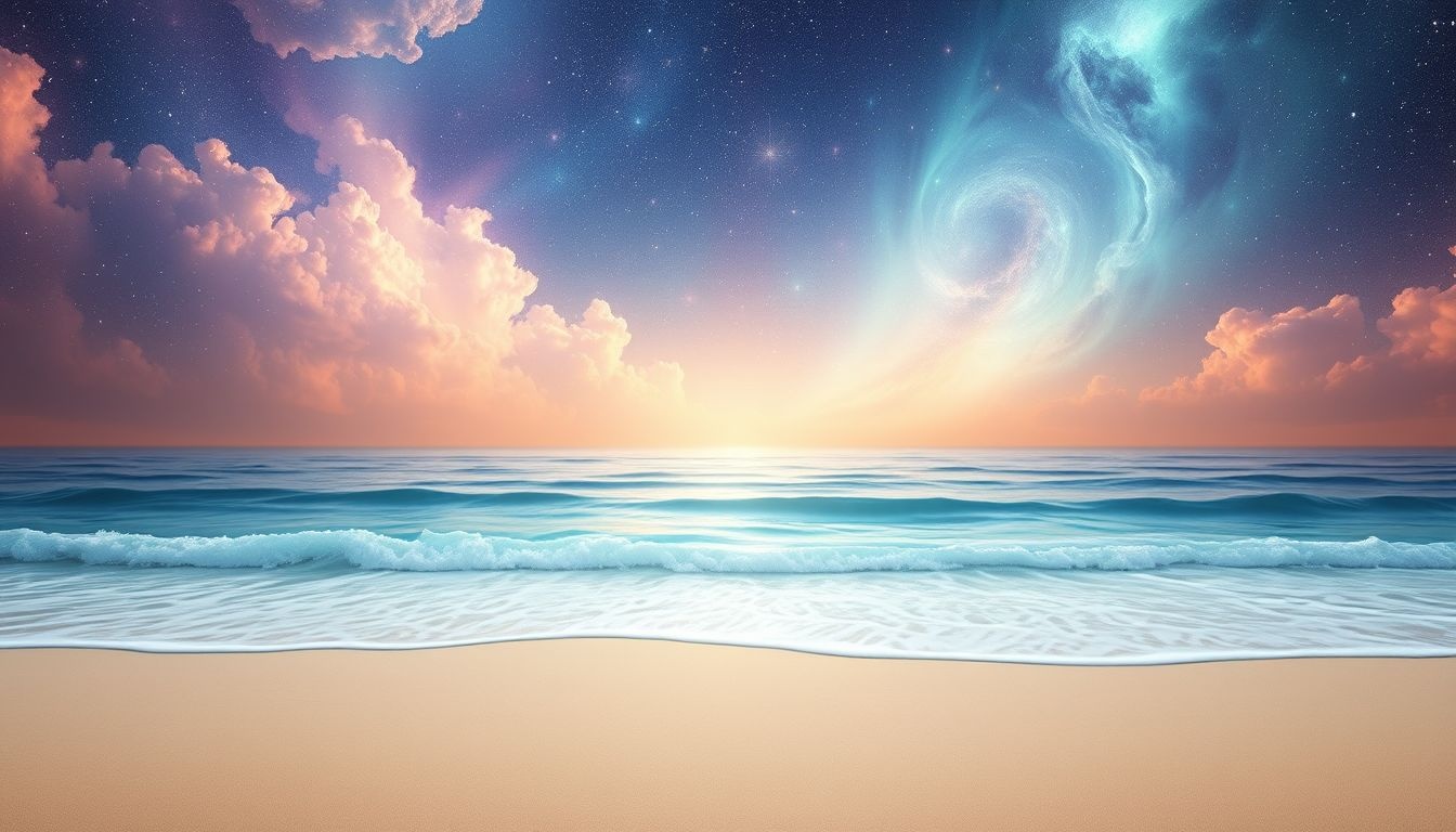 Dromen over rusten aan het strand symboliseert innerlijke vrede en ontspanning.