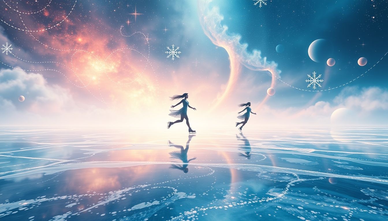 Schaatsen in surrealistische droomlandschappen onthult verborgen creatieve kracht.