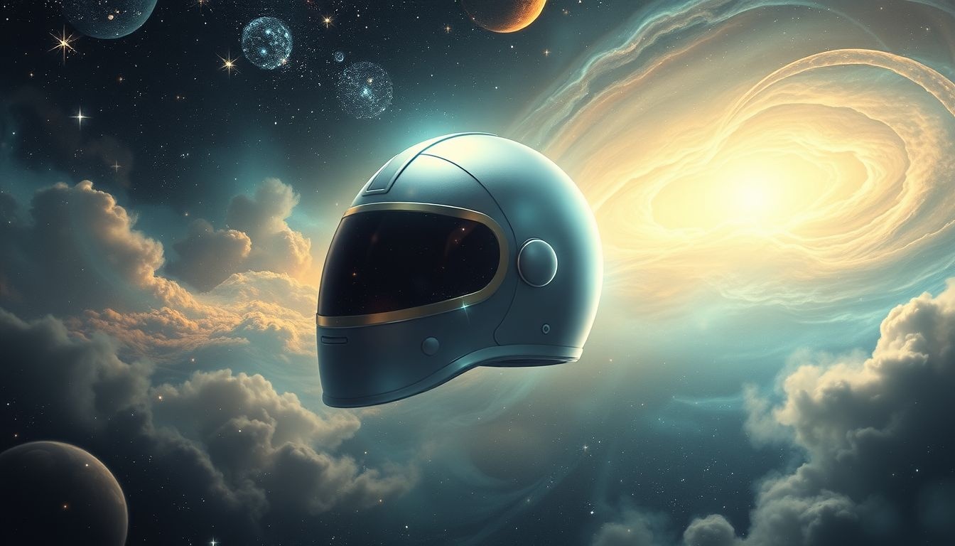 Een glanzende helm symboliseert bescherming en nieuw zelfvertrouwen.