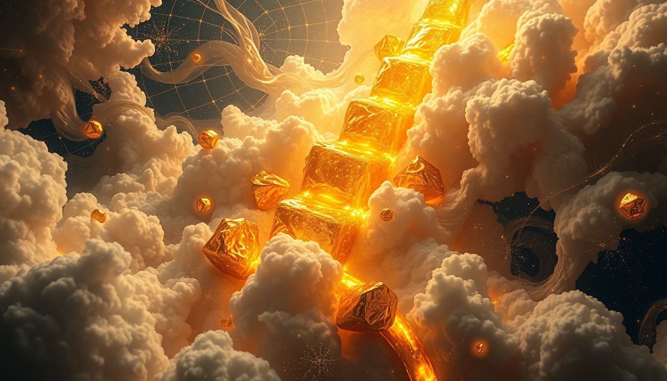 Het smelten van goudnuggets symboliseert transformatie en innerlijke groei.