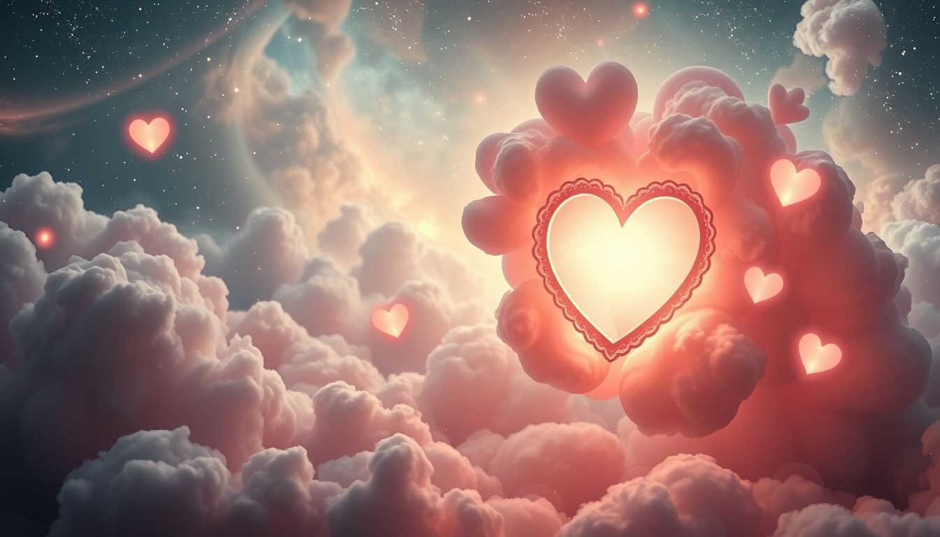 Een valentijnskaartje met foto symboliseert verlangen naar verbondenheid.