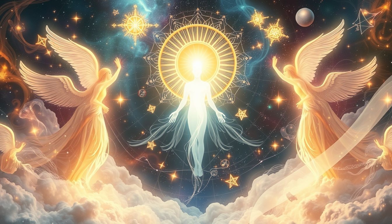 Een wijding met spirituele gidsen onthult innerlijke groei en bescherming.