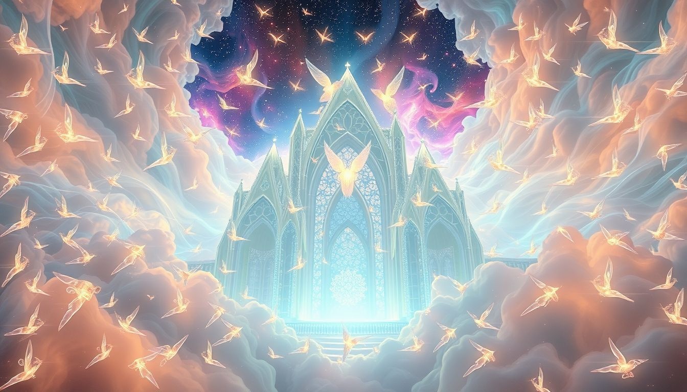 Droom 13 symboliseert spirituele bescherming door een engelenbasiliek.
