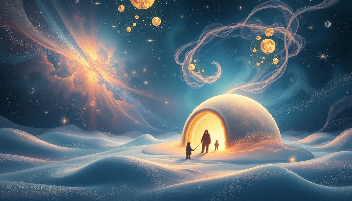 Een Inuit-dorp bezoeken symboliseert verbinding met oeroude tradities.