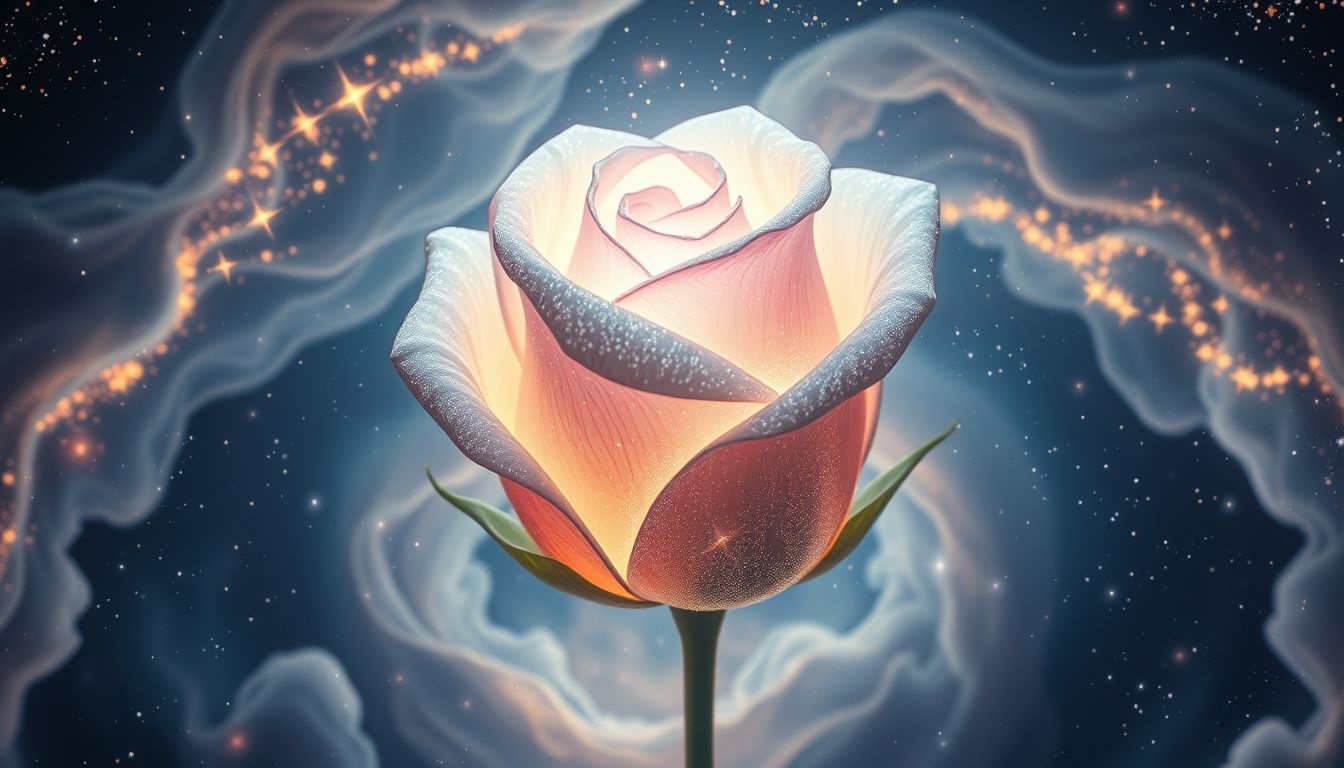 Een rozenknop symboliseert vaak nieuwe liefde en groei.