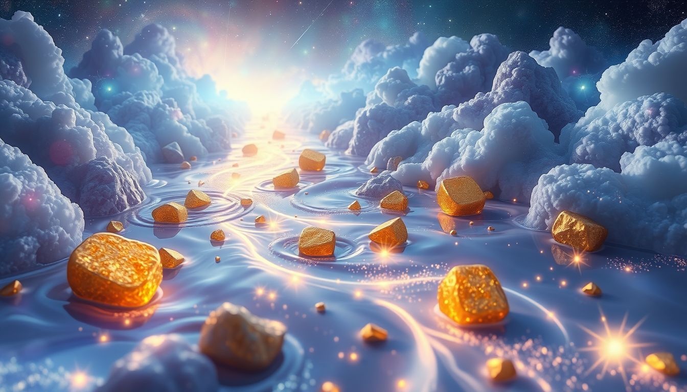 Dromen over goudnuggets symboliseren onverwachte rijkdom en kansen.