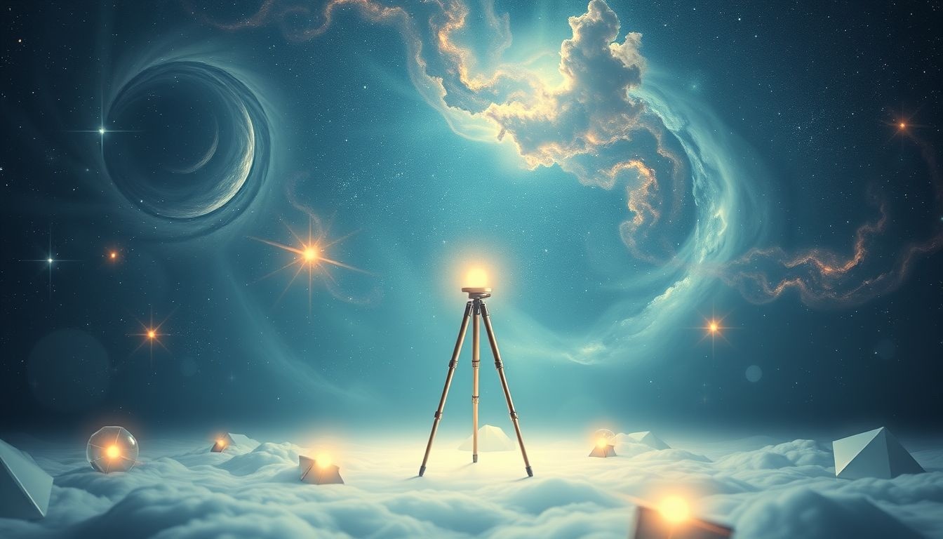 Een perfect uitgebalanceerd statief symboliseert innerlijke stabiliteit en focus.