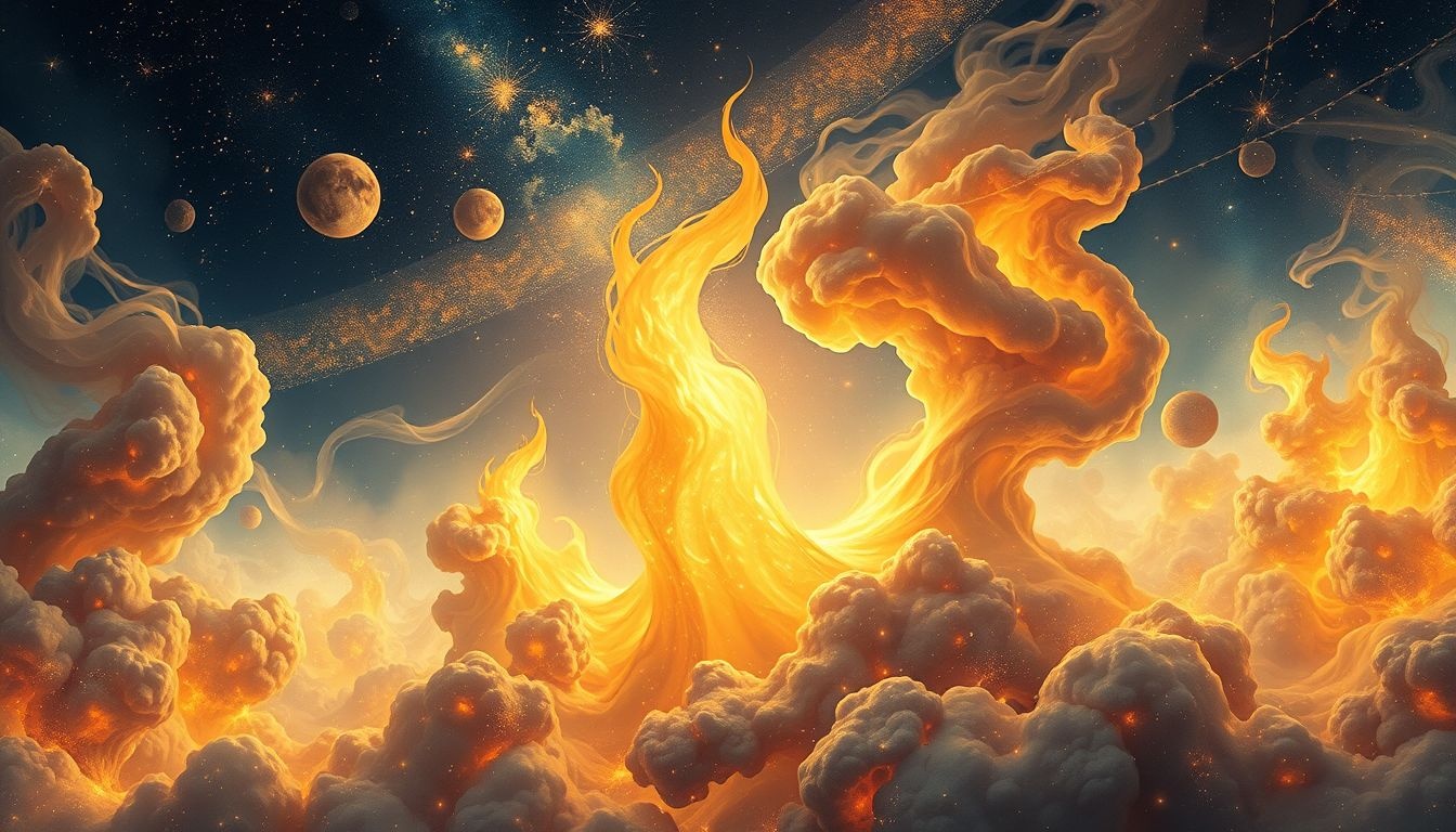 Droom 17: Het verbranden van mammon symboliseert loslaten van materialisme.