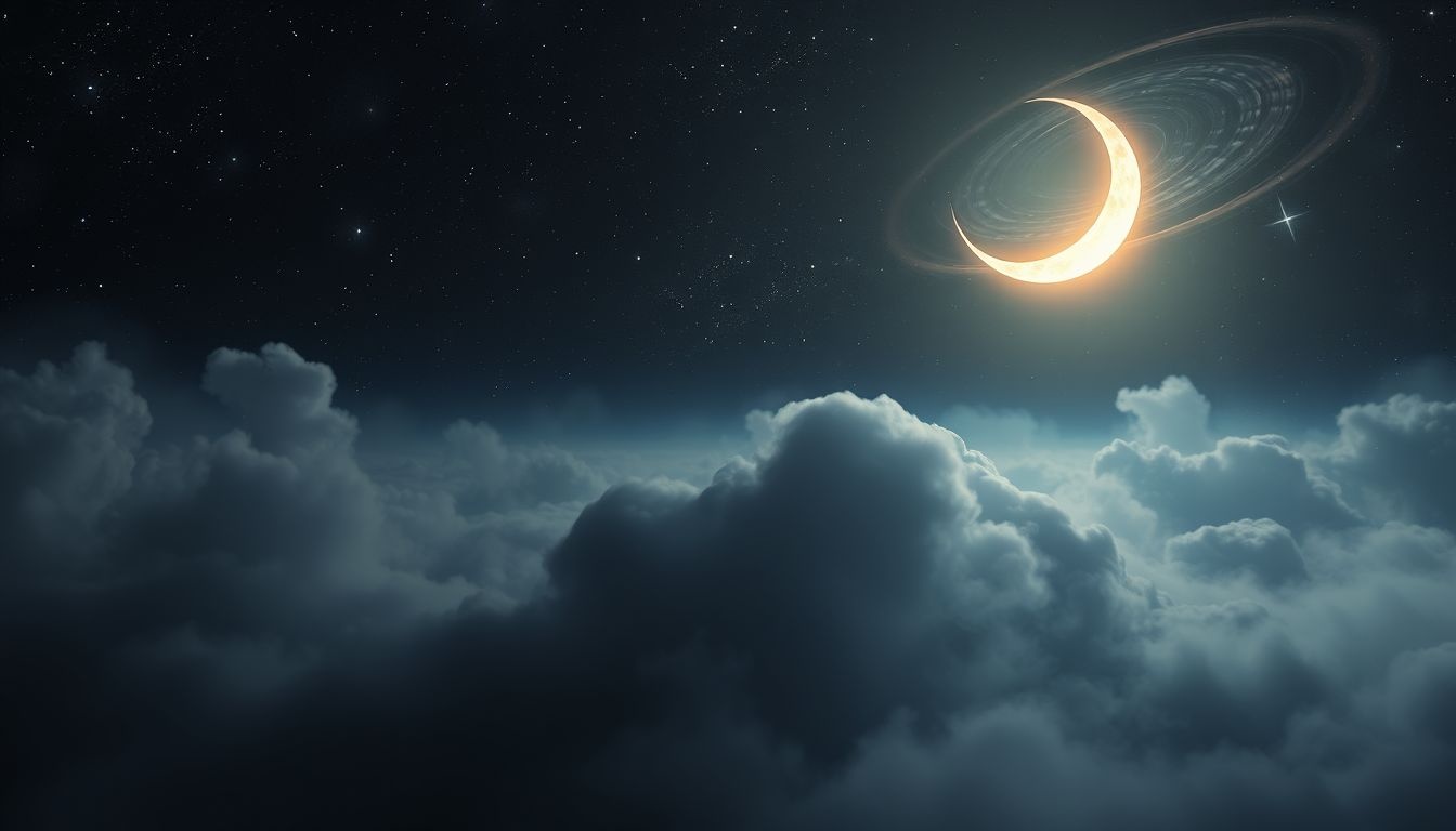 De maan die opkomt symboliseert nieuw inzicht en groei in dromen.