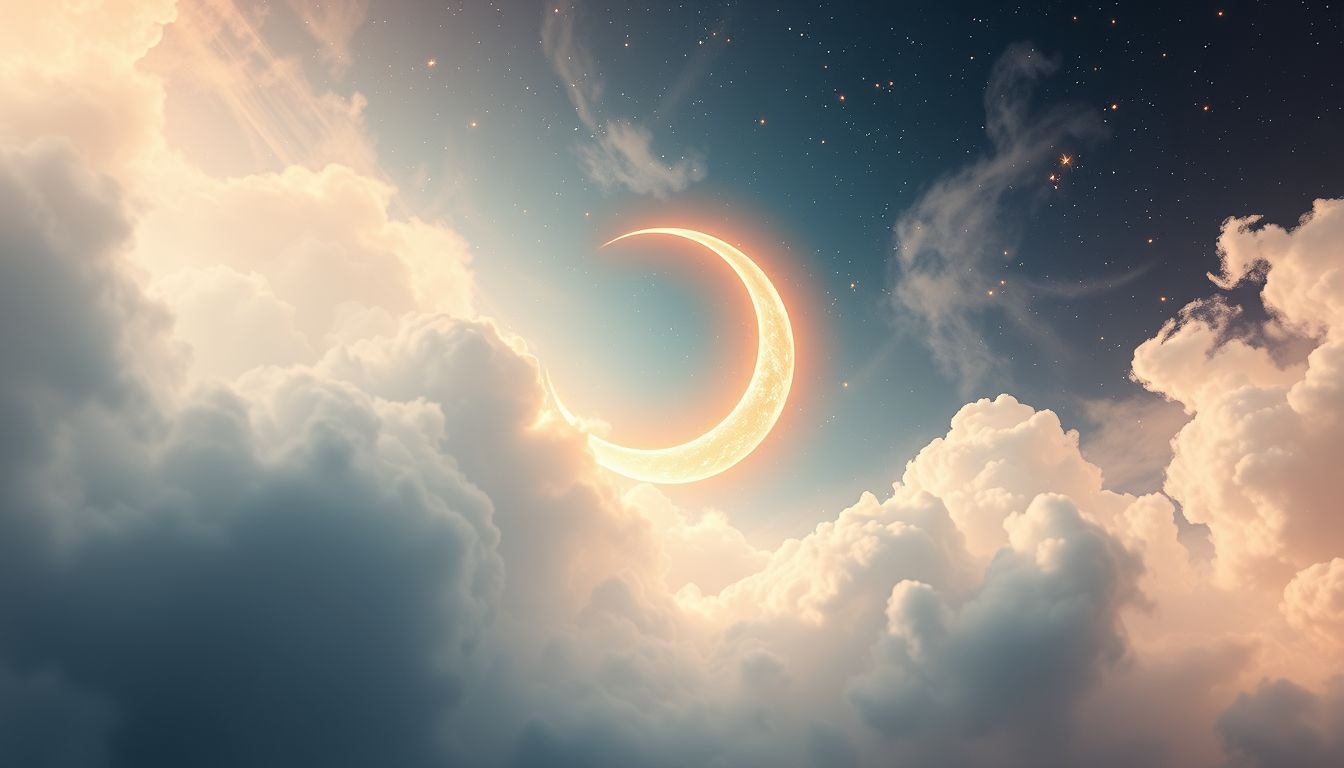 Samen zien van maan en sterren symboliseert harmonie en innerlijke rust.