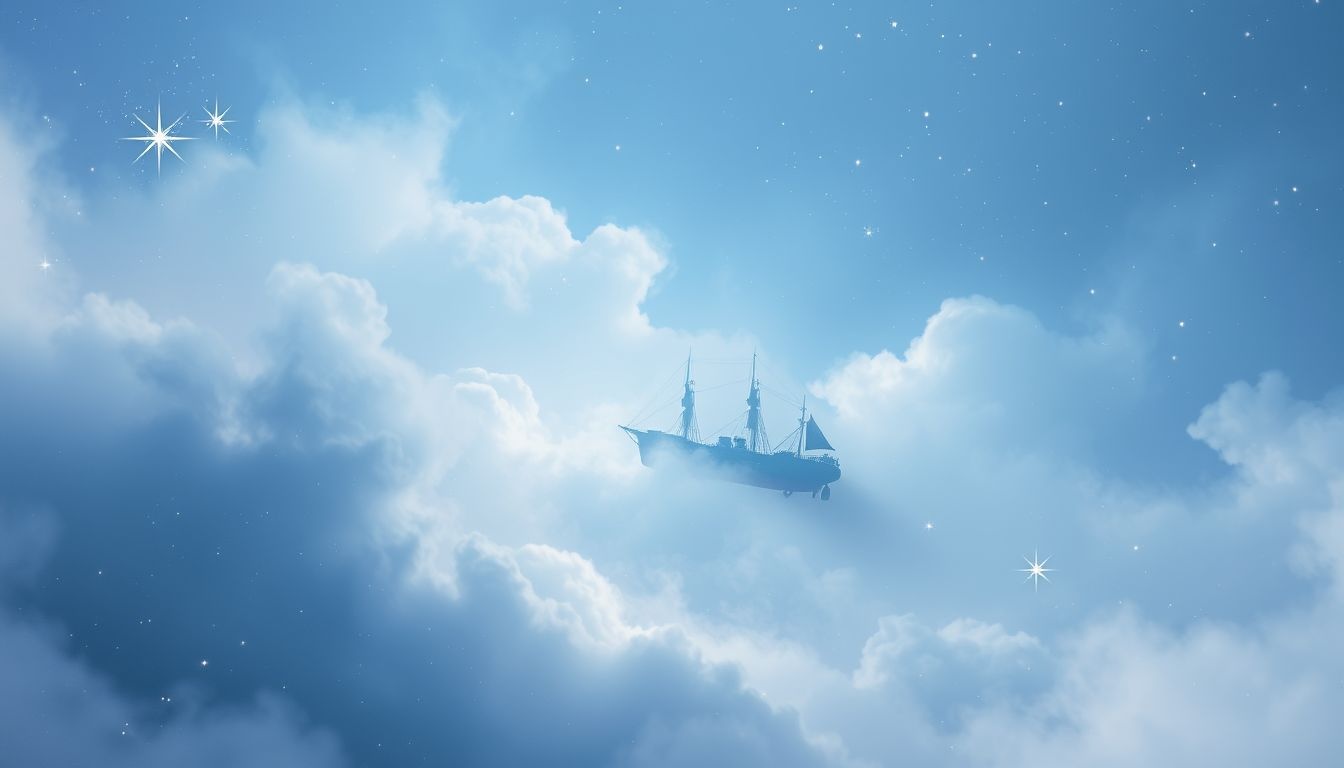Een spookschip in dromen symboliseert onopgeloste angsten en geheimen.