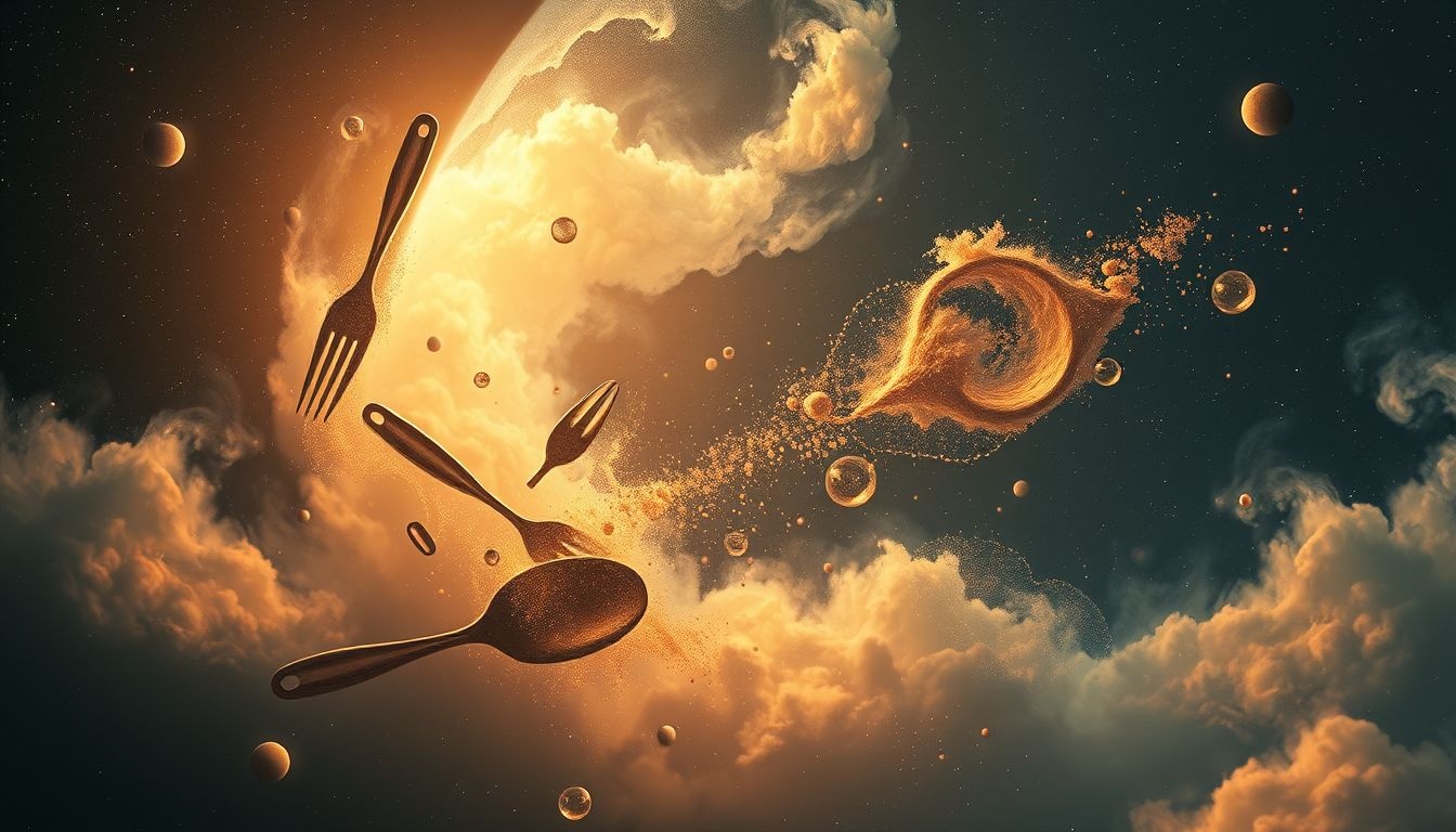 Dromen over gourmetten zonder bestek symboliseert improvisatie en onverwachte obstakels.