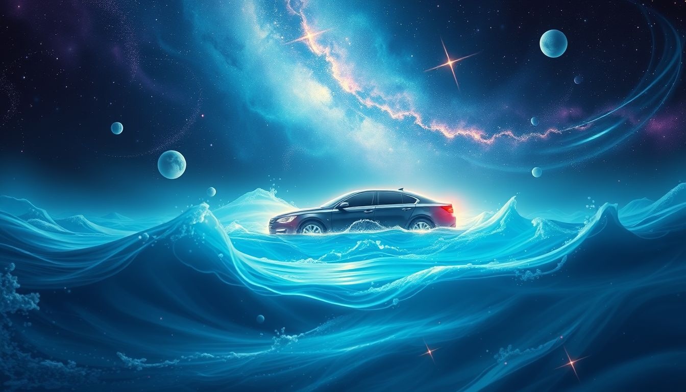Een opzettelijk zinkende auto symboliseert controleverlies en onderdrukte emoties.