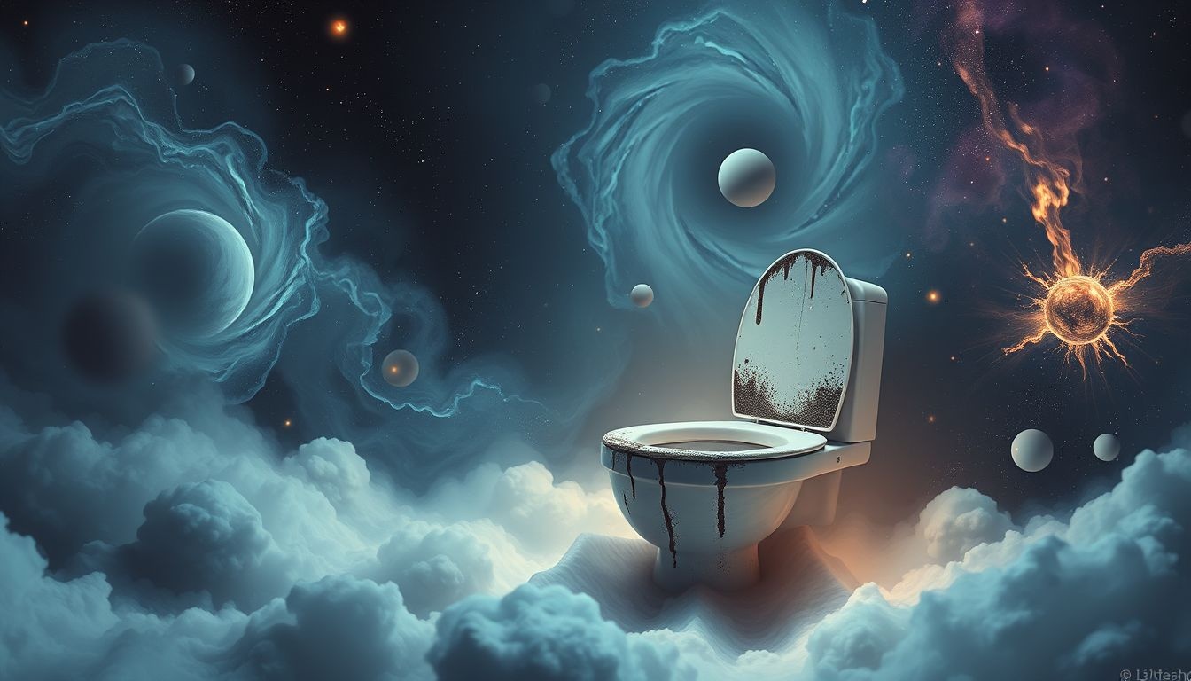 Dromen over vies toilet symboliseren vaak emotionele leegte of reiniging.