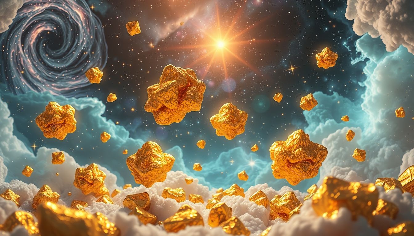 Het vinden van goudnuggets symboliseert plotselinge rijkdom en kansen.