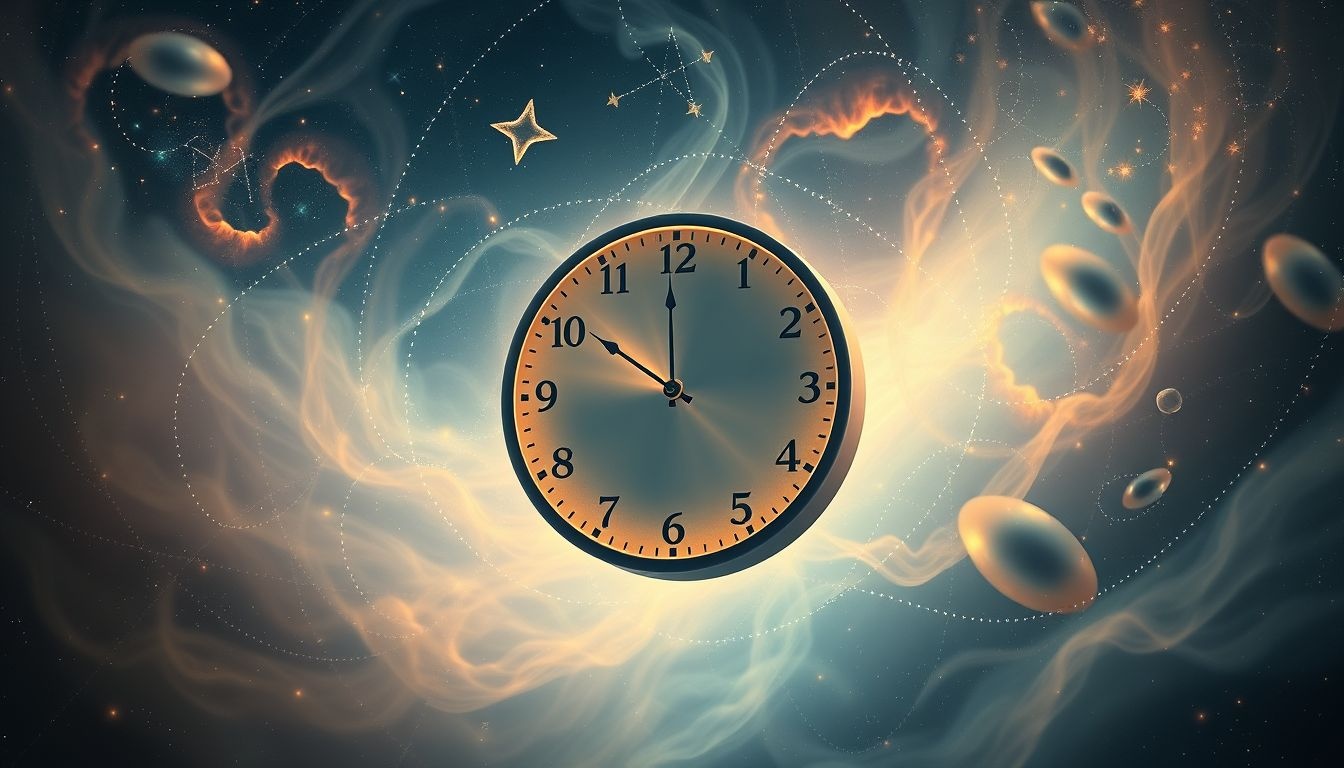 Een achteruitlopende klok symboliseert gemiste kansen en reflectie.