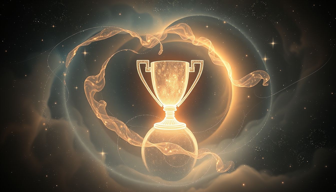 Een trofee in droom herinnert aan vergeten prestaties uit verleden.