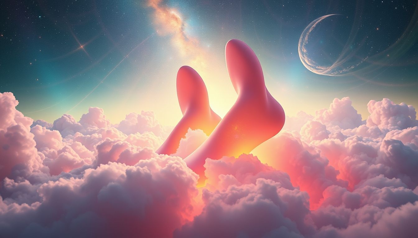 Kleurveranderende zolen in dromen symboliseren emotionele transformatie en groei.