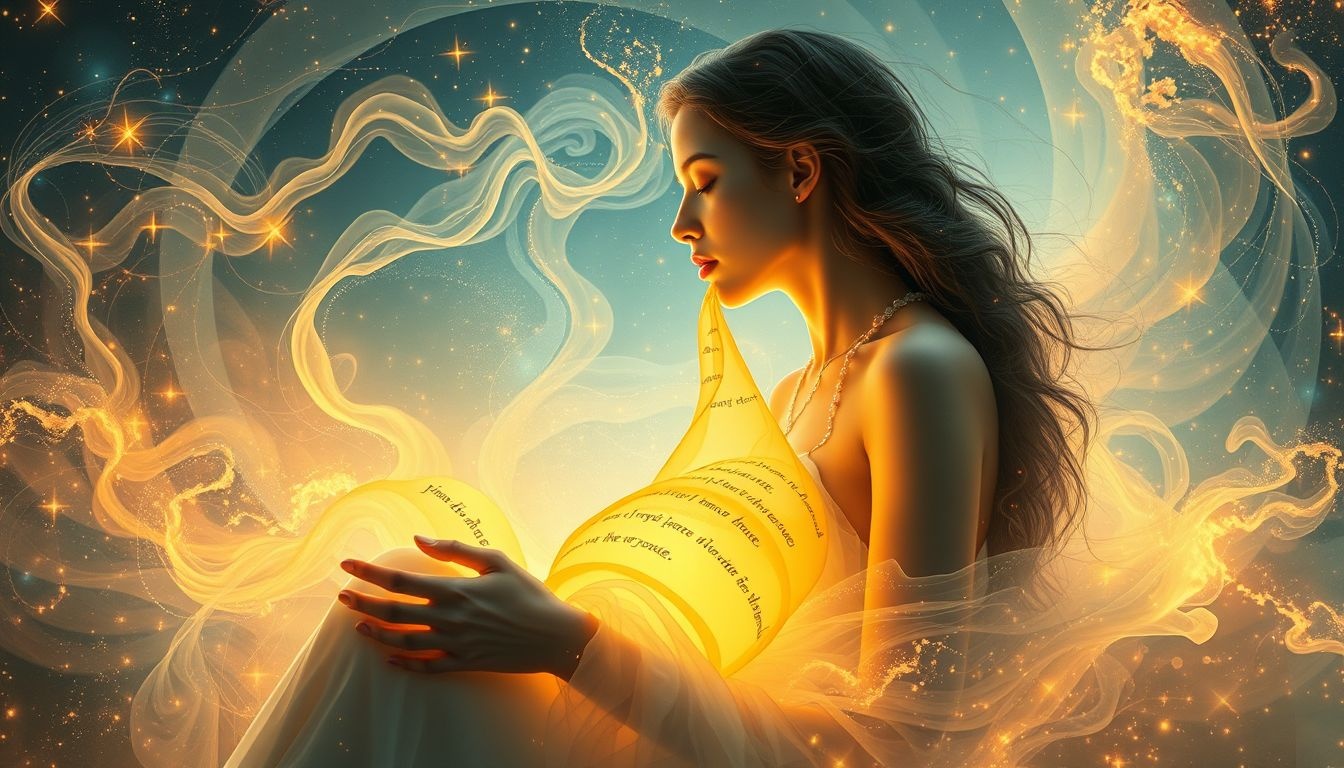 Droom 21 betekent innerlijke inspiratie en emotionele vervulling door poëzie.