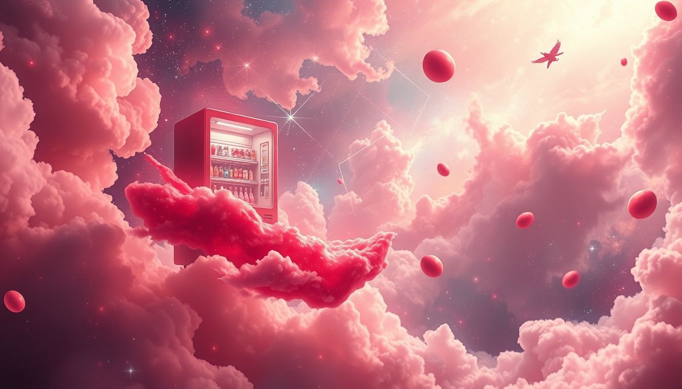 Een Coca-Cola automaat in dromen symboliseert onverwachte verfrissing.
