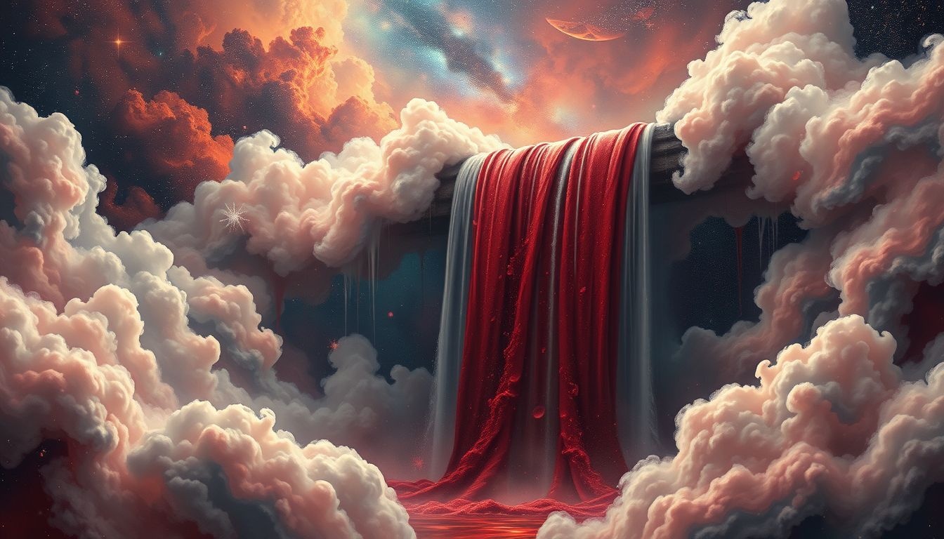 Droom 22 symboliseert emotionele zuivering door een bloederige waterval.