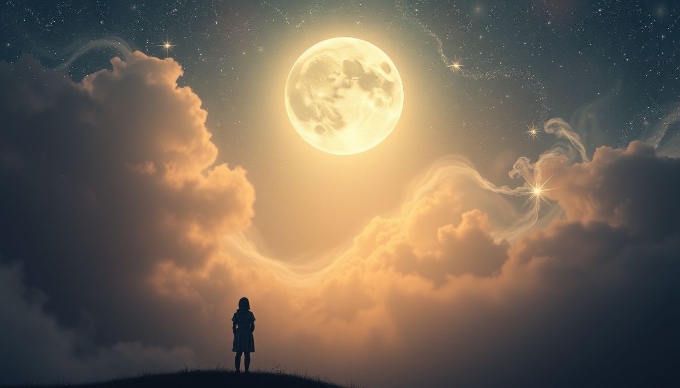 Huilen naar de maan symboliseert onbereikbare verlangens en emoties.