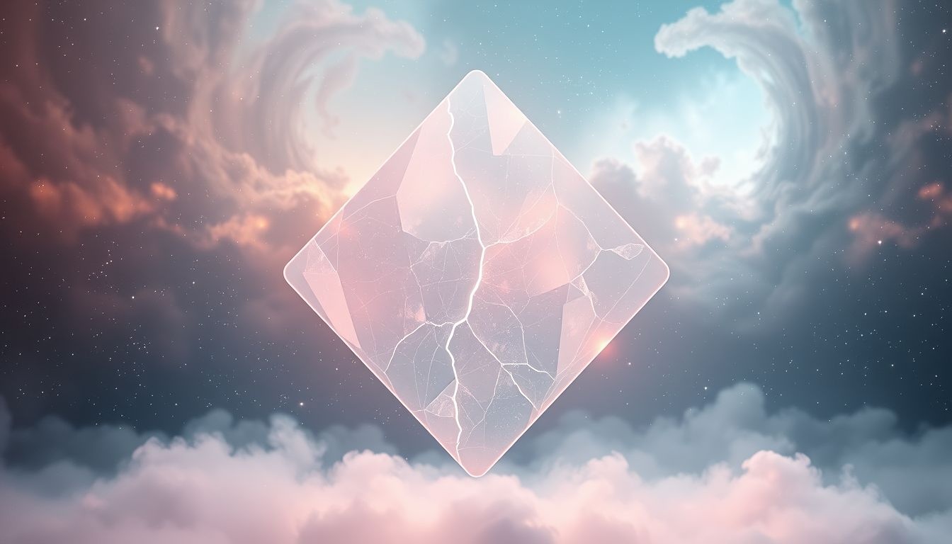 Een barst in ingezet glas symboliseert kwetsbaarheid en breekbaarheid.