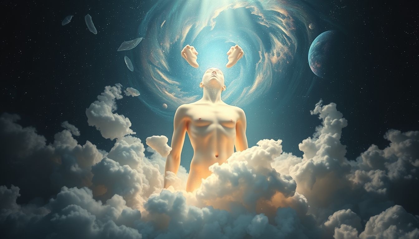 Een krimpende torso symboliseert onzekerheid over eigen kracht.