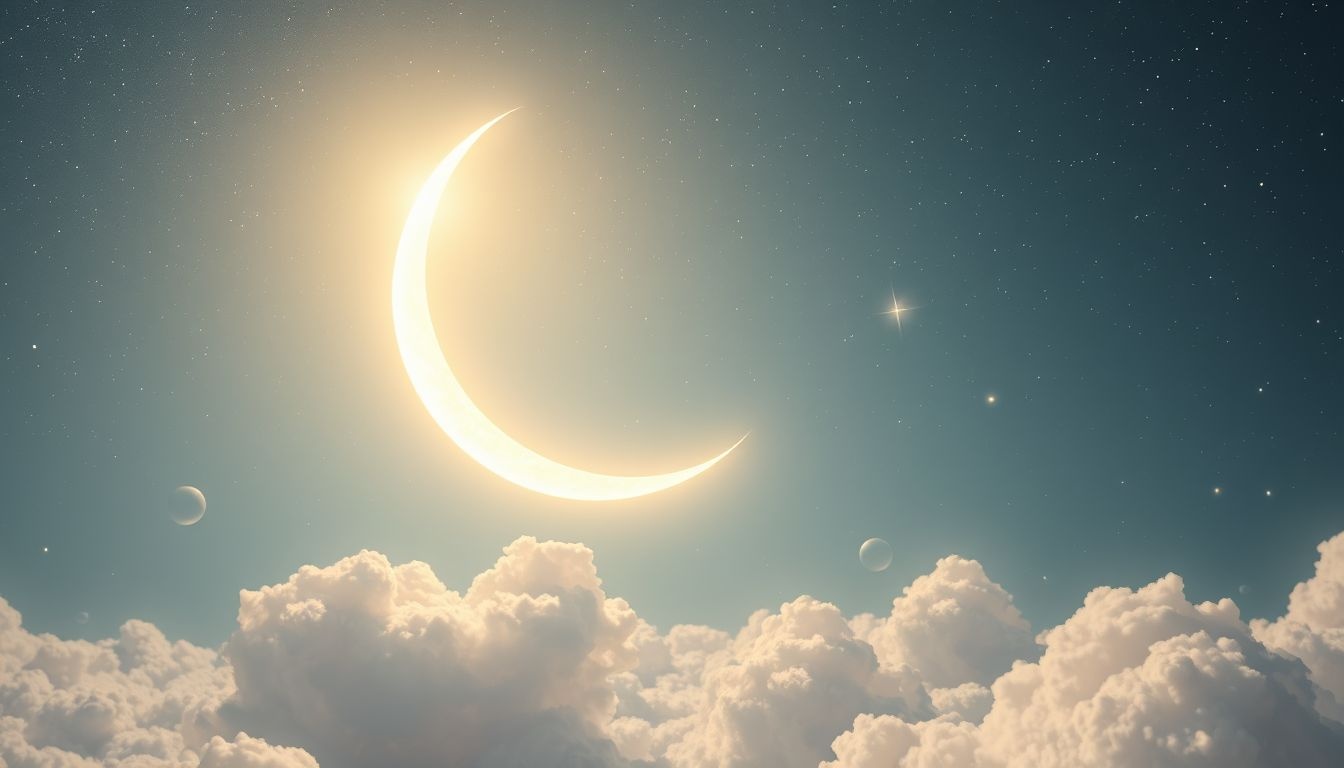 De maan in daglicht symboliseert verborgen emoties die onthuld worden.