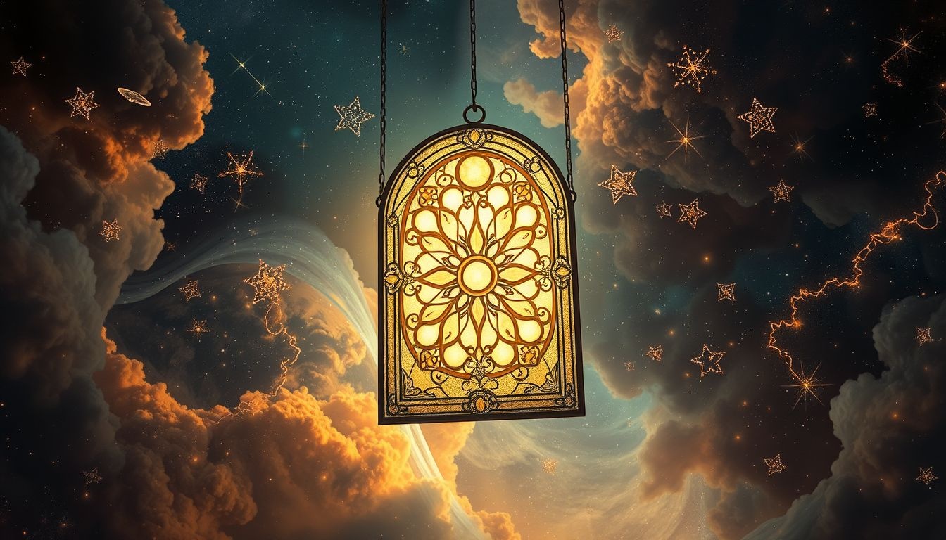 Een ingezette ruit symboliseert bescherming met een uniek levenspatroon.