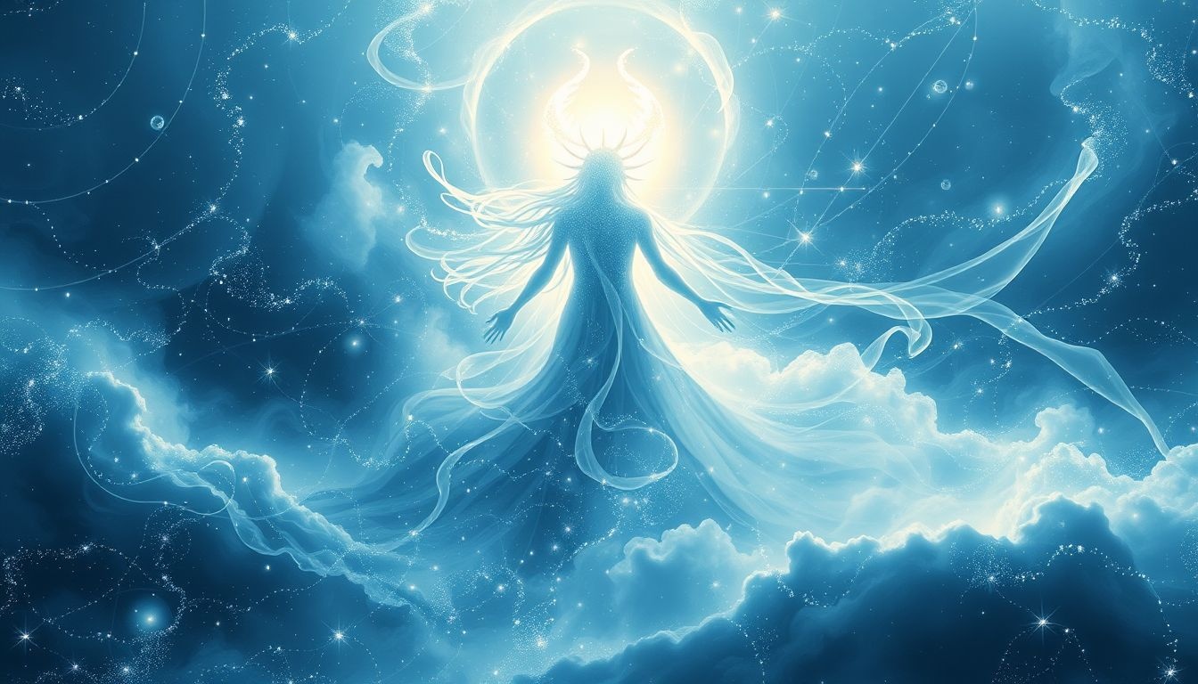 Een ontmoeting met een Noorderse geest symboliseert innerlijke wijsheid.