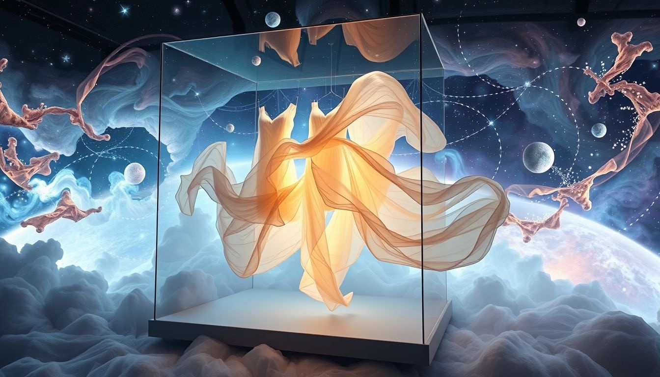 Een vitrine met kleding symboliseert jouw gewenste zelfpresentatie.