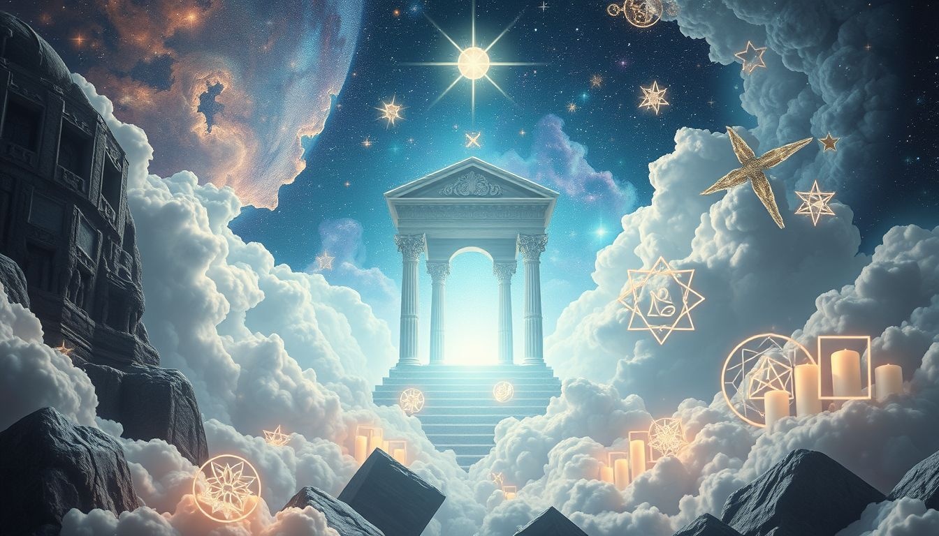 De tempel van Apollo symboliseert wijsheid en toekomstvoorspelling in dromen.