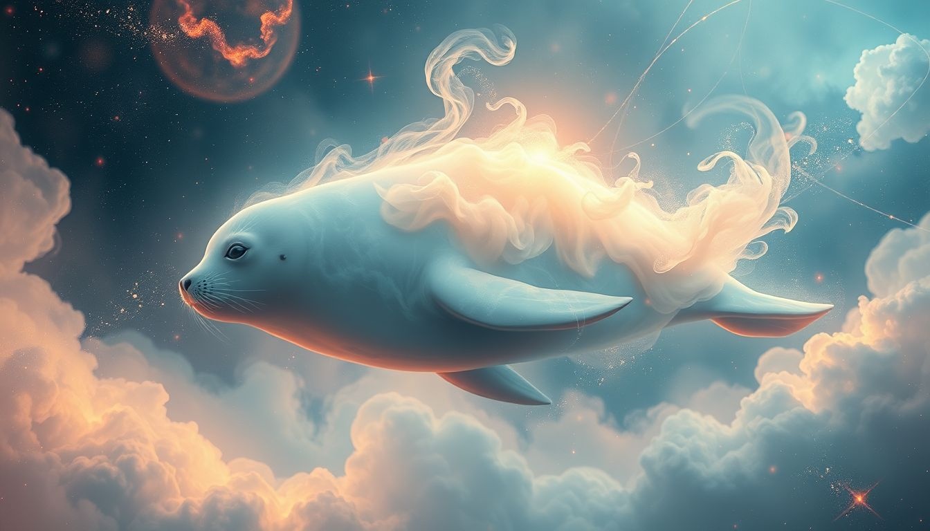 Een dode zeehond symboliseert vaak het einde van emoties.