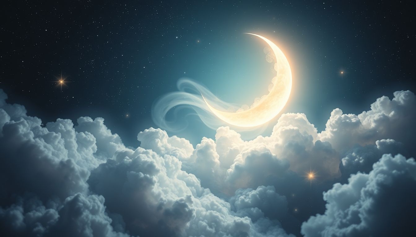 Een wassende maan symboliseert groei, nieuwe kansen en hoop.