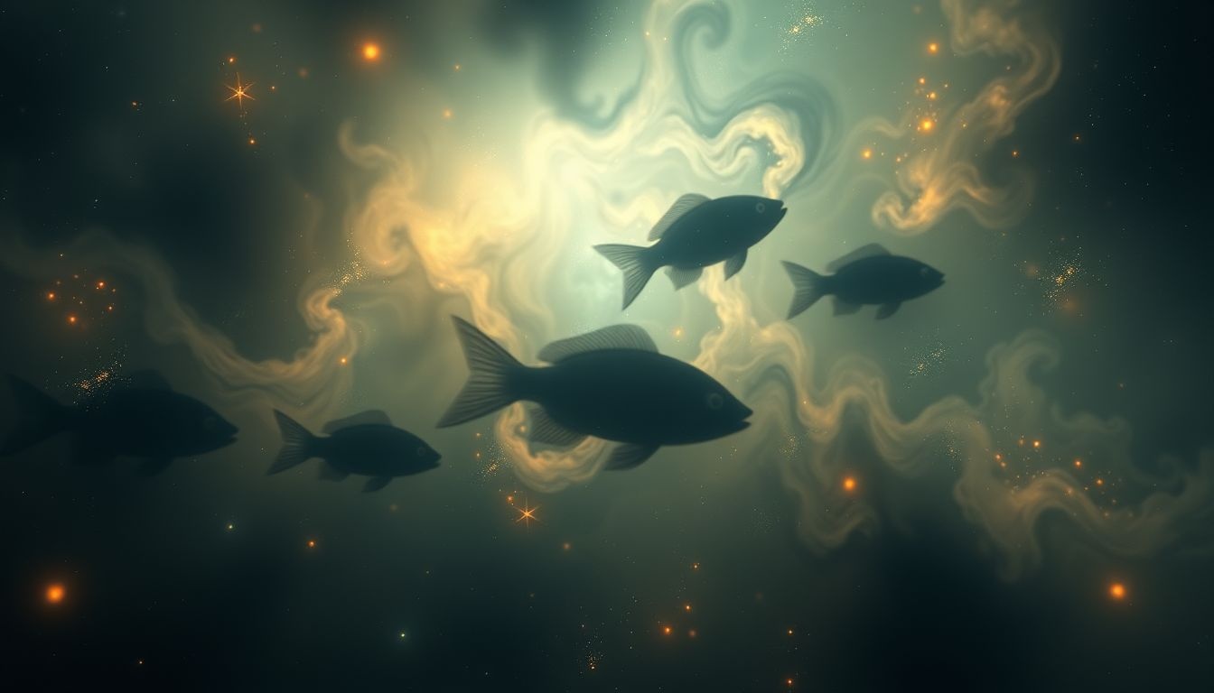 Droom 6 symboliseert onzekerheid en verborgen emoties in troebel water.