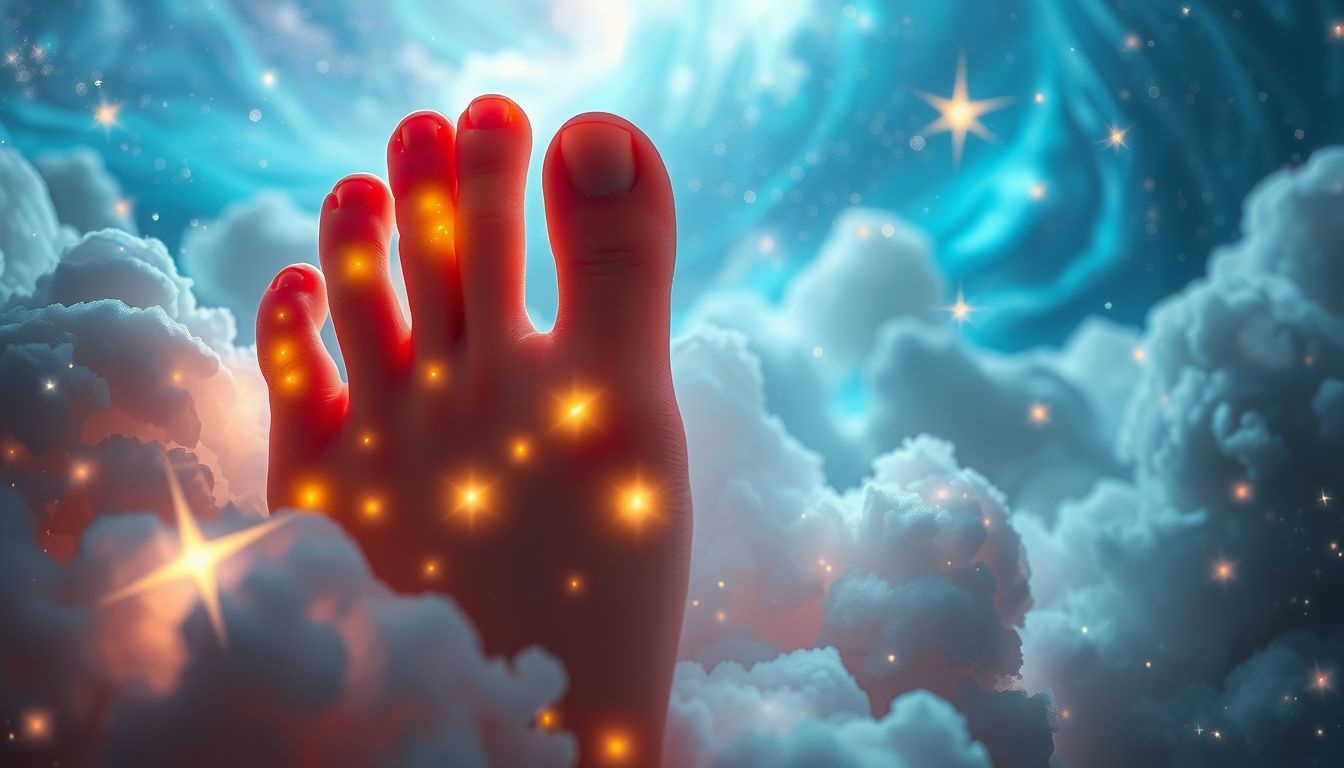 Het knippen van teennagels symboliseert het loslaten van zorgen.