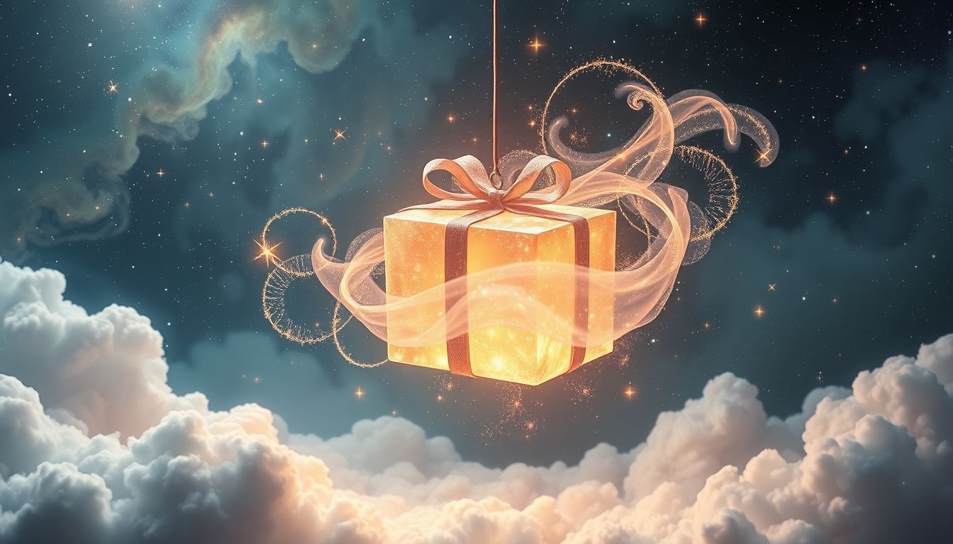 Een cadeau in een droom belooft nieuwe kansen en hoop.