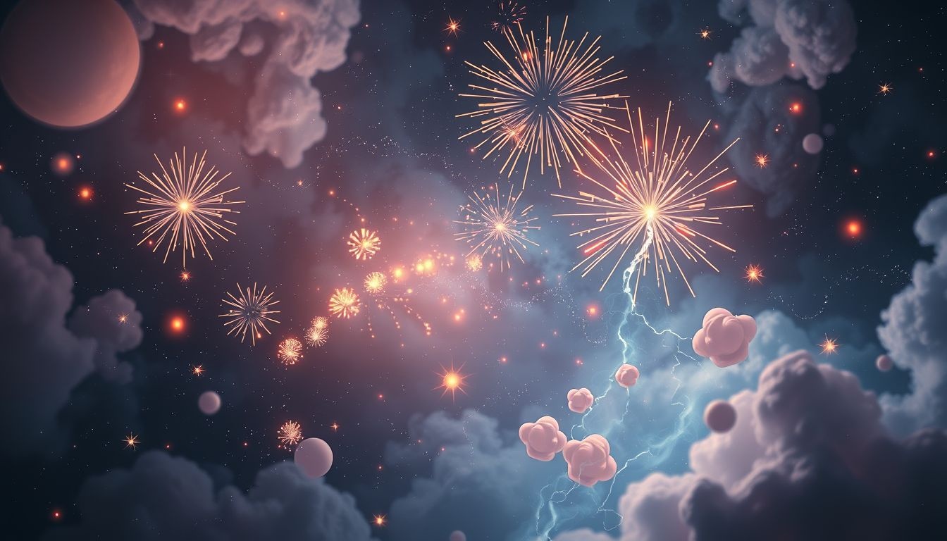 Dromen over vuurwerk symboliseren vaak een explosie van emoties.