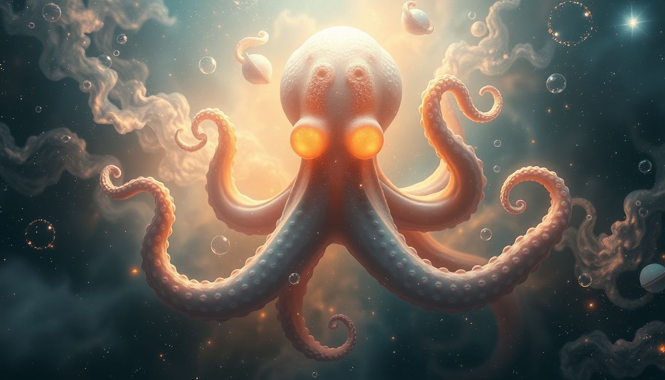 Inktvissen symboliseren aanpassingsvermogen door hun kleuren en vormen.