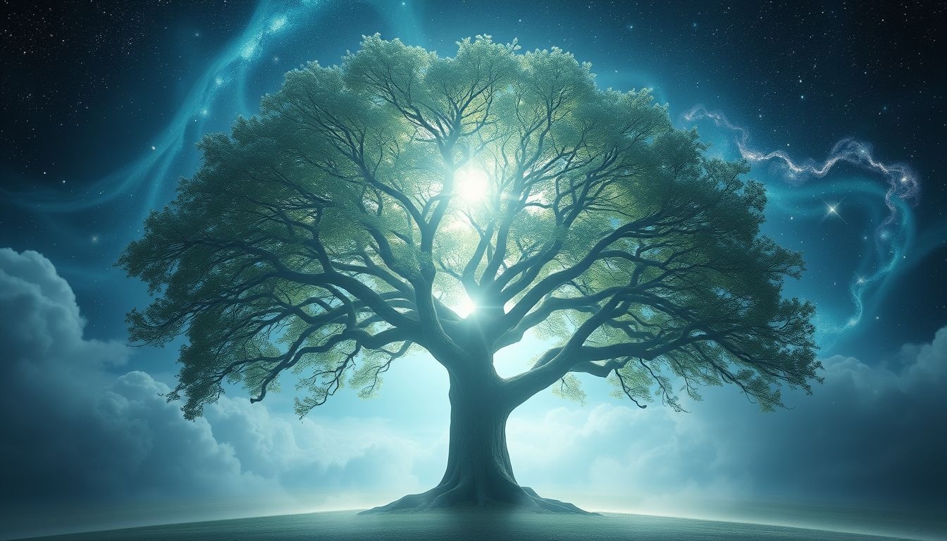 Een beukenboom als schuilplaats symboliseert bescherming en veiligheid.