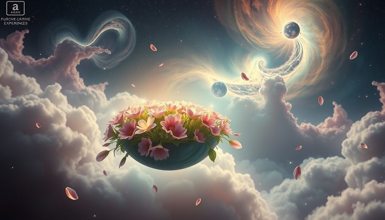 Een bloemenbed in onbekende omgeving symboliseert nieuwe, verrassende ervaringen.
