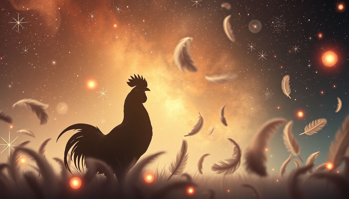 Een stille haan symboliseert verborgen kracht en innerlijke rust.