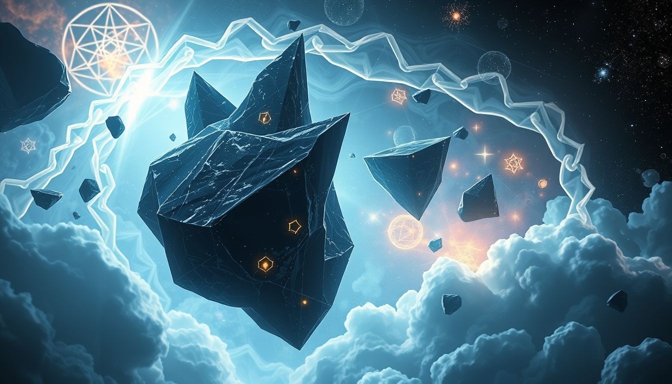 Obsidiaan symboliseert bescherming en diepe spirituele inzichten in dromen.