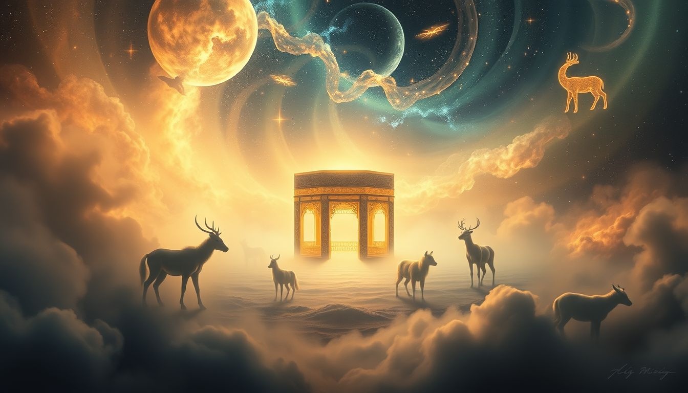 Dromen over dieren rond de Kaaba symboliseren verleiding en afleiding.