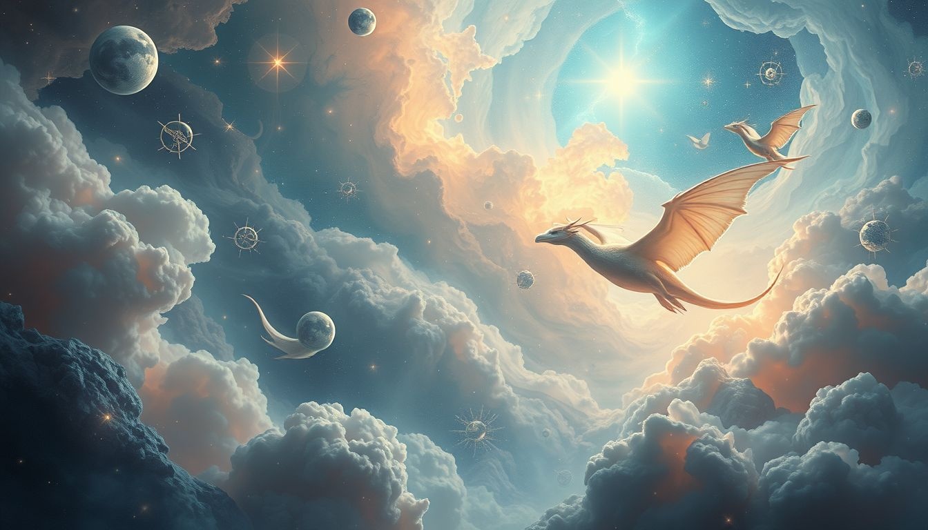 Dragonders symboliseren moed en groei in persoonlijke ontwikkelingsdromen.