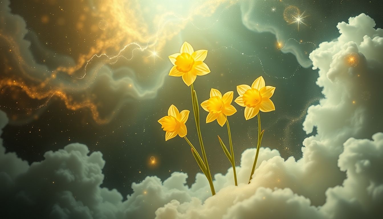 Dromen over narcisboeketten symboliseren vaak nieuw begin en ijdelheid.