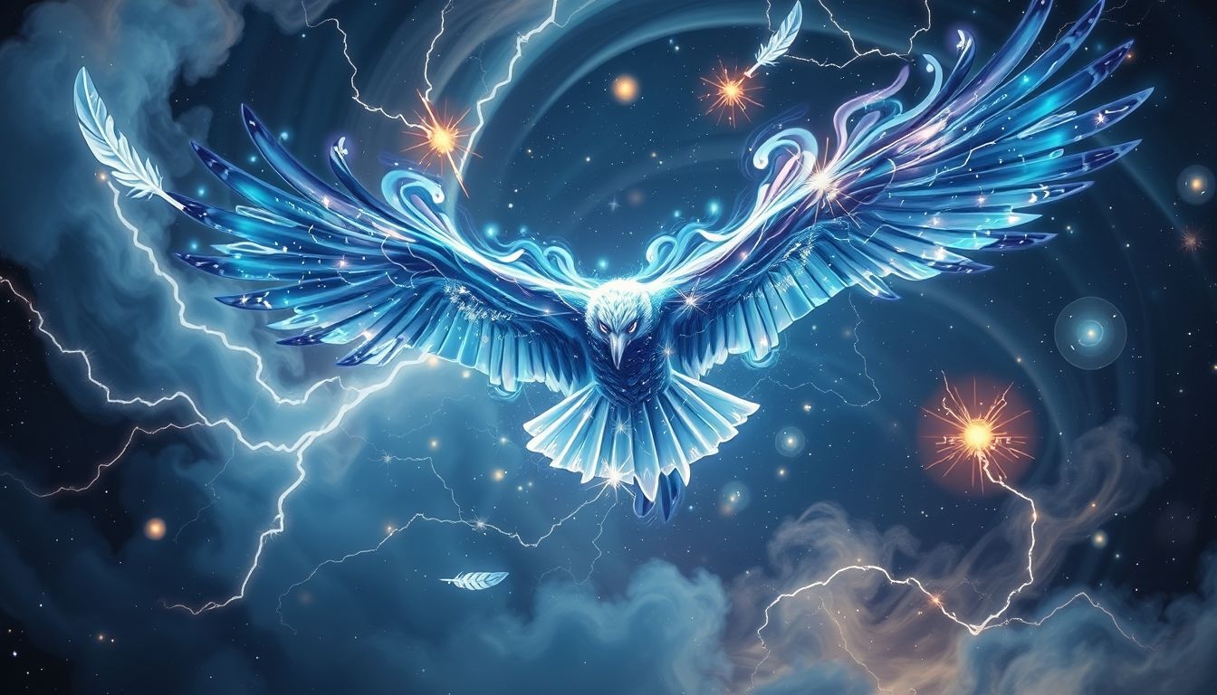 Een dondervogel-aanval in dromen symboliseert innerlijke conflicten en kracht.