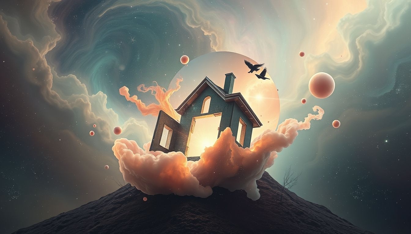 Dode huizen symboliseren vaak het einde en een nieuw begin.